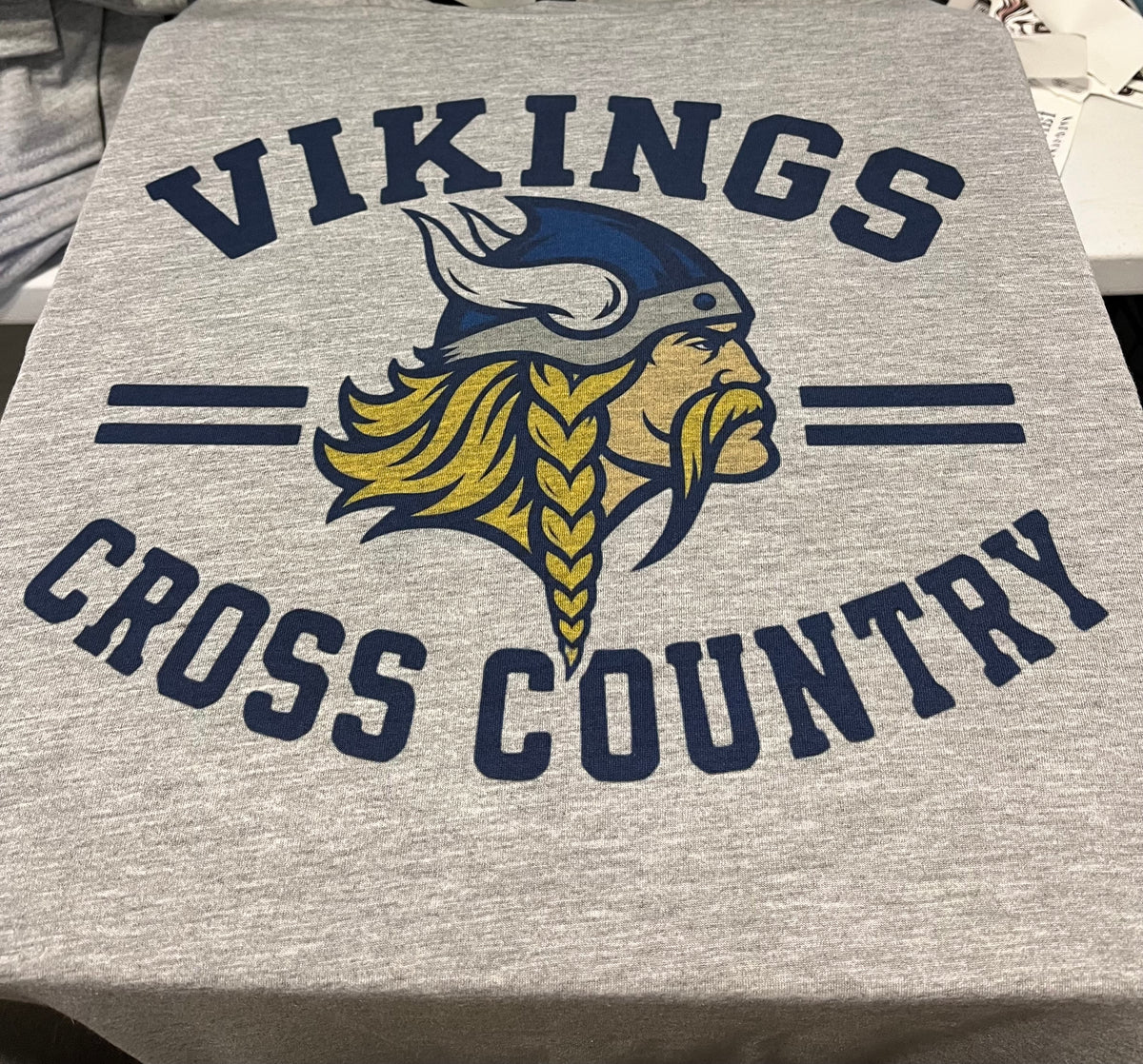 Youth Short Sleeve Grey Vikings XC